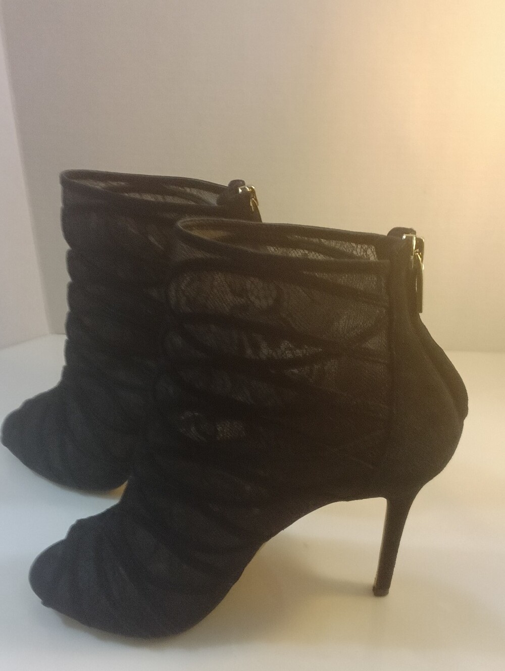 Karen Millen Caged Tulle Peep Tor Heels size Eu/39 US/8